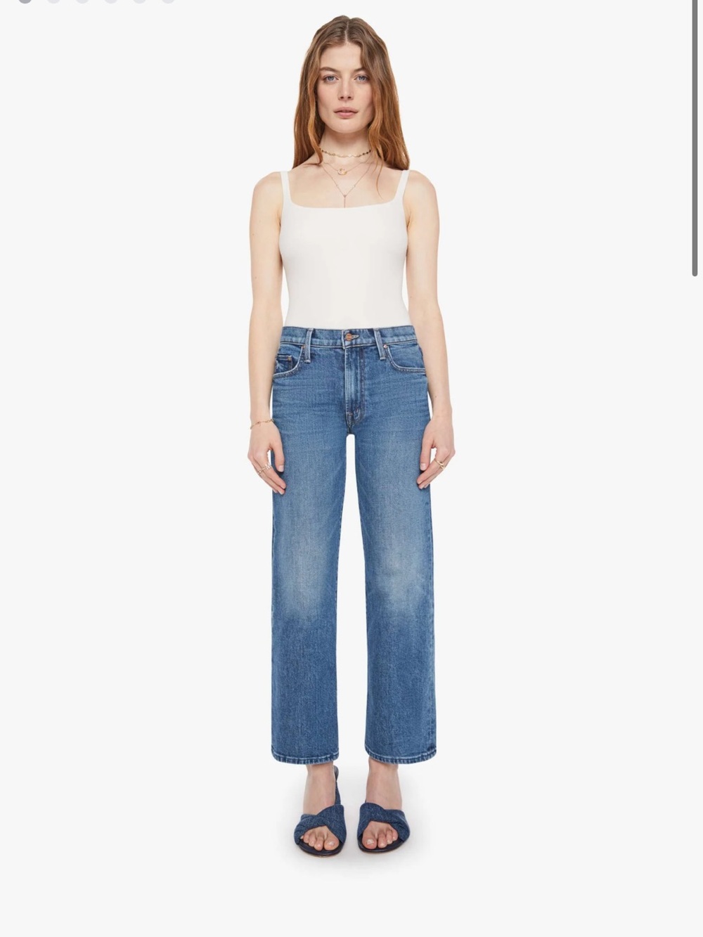 MOTHER the mid rise rambler zip